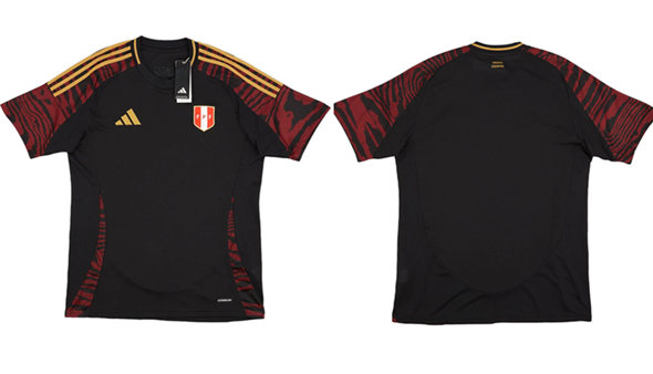 Men's FPF Peru 2024-25 Black Away Soccer Jersey